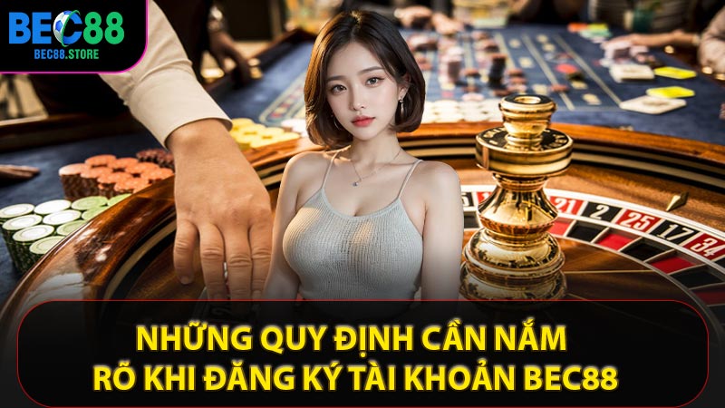 Những quy định cần nắm rõ khi đăng ký tài khoản Bec88