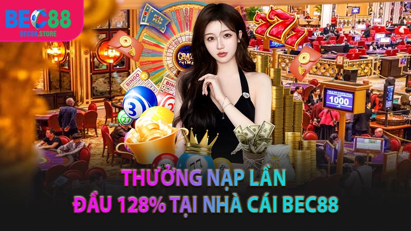 Thưởng nạp lần đầu 128% tại nhà cái Bec88